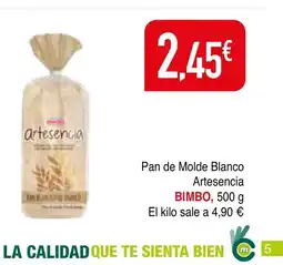 mYm supermercados BIMBO Pan de Molde Blanco Artesencia oferta