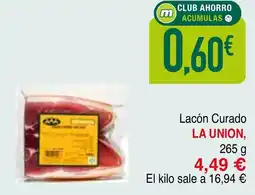 mYm supermercados LA UNION Lacón Curado oferta