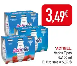 mYm supermercados ACTIMEL, Varios Tipos oferta