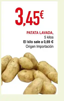 mYm supermercados Patata lavada oferta