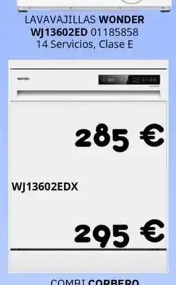 Master Cadena WONDER Lavavajillas wj13602ed oferta