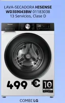 Master Cadena HISENSE Lava-secadora wd3s9043bw oferta