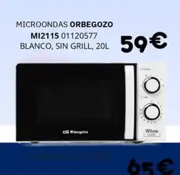 Master Cadena ORBEGOZO Microondas mi2115 oferta