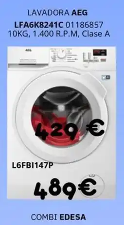 Master Cadena AEG Lavadora lfa6k8241c oferta