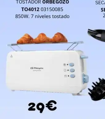 ORBEGOZO Tostador t04012