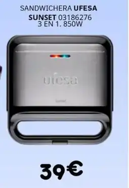 Master Cadena UFESA Sandwichera sunset oferta