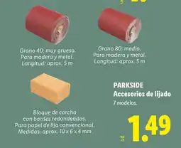 Lidl PARKSIDE Accesorios de lijado oferta