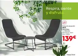 Conforama INCA Conjunto de Jardín Mesa Baja + 2 Sillones oferta