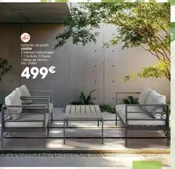 Conforama LANDA Conjunto de Jardín 2 Sillones Individuales +1 Sofá de 2 Plazas + Mesa de Centro0 oferta