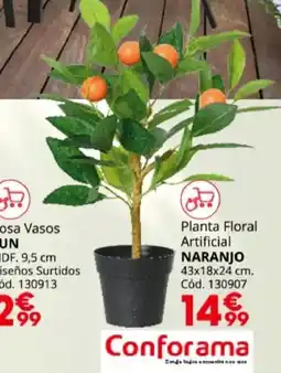 Conforama NARANJO Planta Floral Artificial oferta