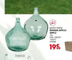 Conforama RAYADA APPLE/ APPLE Jarrón Vidrio oferta