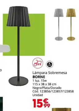 Conforama BORNE Lámpara Sobremesa oferta