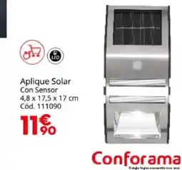 Conforama Aplique Solar Con Sensor oferta