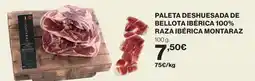 El Corte Inglés Montaraz - paleta deshuesada de bellota iberica 100% raza iberica oferta