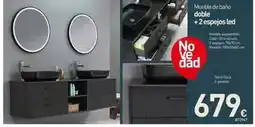 Mi Bricolaje Mueble de baño doble + 2 espejo led oferta