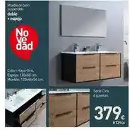 Mi Bricolaje Mueble de baño suspendido doble + espejo oferta