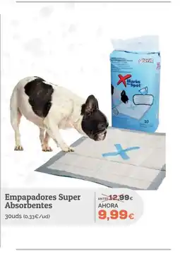 Supermercados MAS Empapadores Super Absorbentes oferta