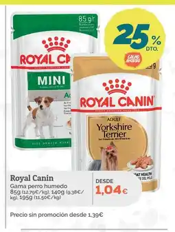 Supermercados MAS ROYAL CANIN Gama perro humedo oferta