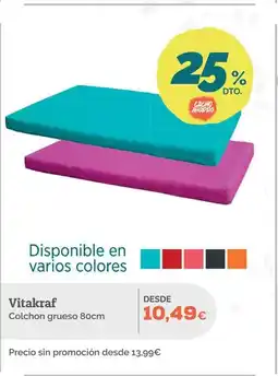 Supermercados MAS VITAKRAFT Colchon grueso oferta
