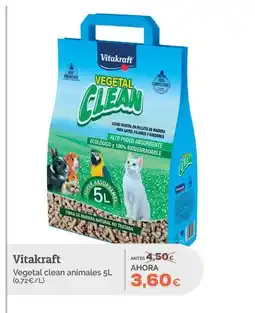 Supermercados MAS VITAKRAFT Vegetal clean animales oferta