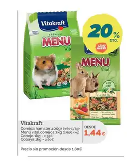Supermercados MAS VITAKRAFT Comida hamster oferta