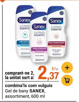 BonpreuEsclat SANEX Gel de bany assortiment oferta
