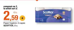 BonpreuEsclat SCOTTEX Paper higiènic 3 capes oferta