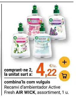 BonpreuEsclat AIR WICK Recanvi d'ambientador Active Fresh assortiment oferta