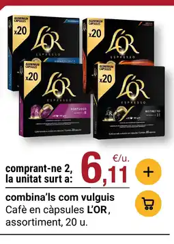 BonpreuEsclat L'OR Cafè en càpsules, assortiment oferta