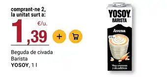 BonpreuEsclat YOSOY Beguda de civada Barista oferta