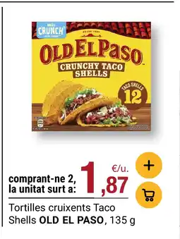 BonpreuEsclat OLD EL PASO Tortilles cruixents Taco Shells oferta