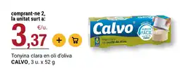 BonpreuEsclat CALVO Tonyina clara en oli d'olival oferta