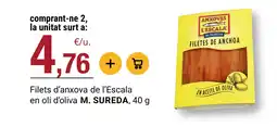 BonpreuEsclat M SUREDA Filets d'anxova de l'Escala en oli d'oliva oferta