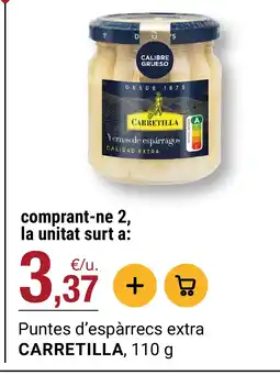 BonpreuEsclat CARRETILLA Puntes d'espàrrecs extra oferta