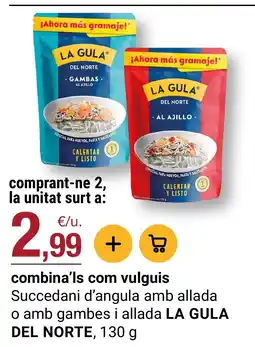 BonpreuEsclat LA GULA DEL NORTE Succedani d'angula amb allada o amb gambes i allada oferta