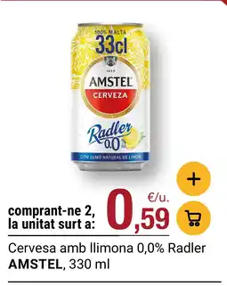 BonpreuEsclat AMSTEL Cervesa amb llimona 0,0% Radler oferta