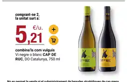BonpreuEsclat CAP DE RUC Vi negre o blanc DO Catalunya oferta