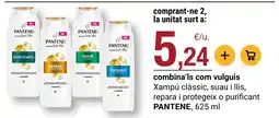 BonpreuEsclat PANTENE Xampú clàssic, suau i llis, repara i protegeix o purificant oferta