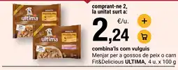 BonpreuEsclat ULTIMA Menjar per a gossos de peix o carn Fit&Delicious oferta