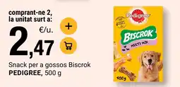 BonpreuEsclat PEDIGREE Snack per a gossos Biscrok oferta