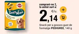 BonpreuEsclat PEDIGREE Snack per a gossos gust de formatge oferta