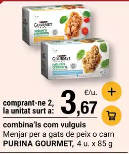 BonpreuEsclat PURINA GOURMET Menjar per a gats de peix o carn oferta