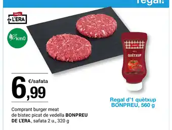 BonpreuEsclat BONPREU DE L'ERA burger meat de bistec picat de vedella oferta