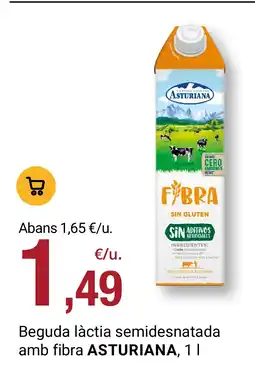 BonpreuEsclat ASTURIANA Beguda làctia semidesnatada amb fibra oferta