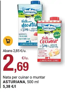 BonpreuEsclat ASTURIANA Nata per cuinar o muntar oferta