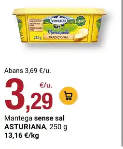 BonpreuEsclat ASTURIANA Mantega sense sal oferta