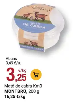 BonpreuEsclat MONTBRÚ Mató de cabra Km0 oferta