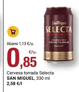 BonpreuEsclat SAN MIGUEL Cervesa torrada Selecta oferta