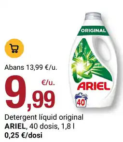 BonpreuEsclat ARIEL Detergent líquid original oferta