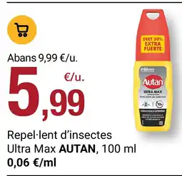 BonpreuEsclat AUTAN Repel·lent d'insectes Ultra Max oferta